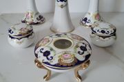 Antique japenese porcelain dressing table set