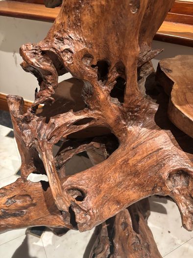 Teak Rootwood Plant Stand