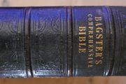Antique Comprehensive Bible By Bagsters (one cover is missing, see photos)