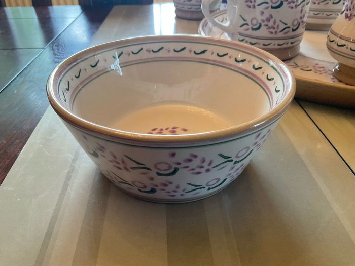 Nicholas Mosse New Lavender breakfast set , a 6 inch diameter bowl, cylinder jug and large mug