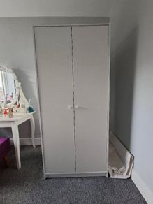 White wardrobe from IKEA