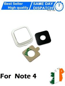 For Samsung Galaxy Note 4 N910 Glass Camera Lens Cover Frame White - FHT05SMCL