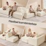 Corner Sofa No Assembly Required Modular Sofa 244cm Wide Vacuum Packed Sofa Bed Image 5