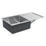 Handmade Kitchen Sink with Strainer Stainless Steel Image 4