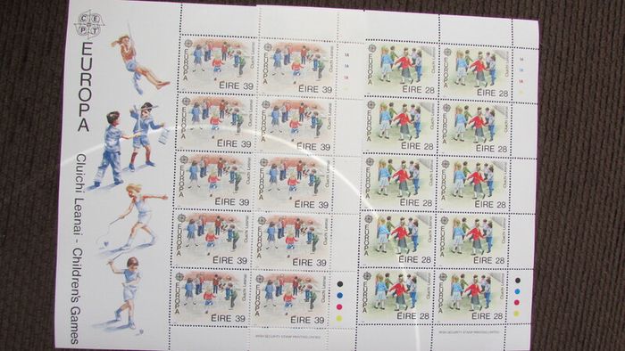Ireland 1989,Europa.Children's Games.Two Sheets.MNH.