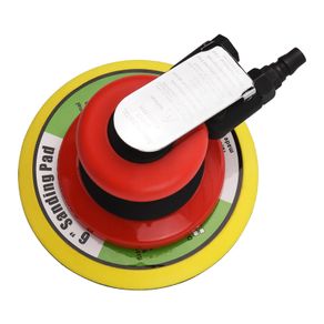 6 inches Pneumatic Orbital Sander Air Grinder 6" Vacuum Eccentric Polishing/Grinding Machine Sanding Waxing Tools for Car Wall Wood Metal