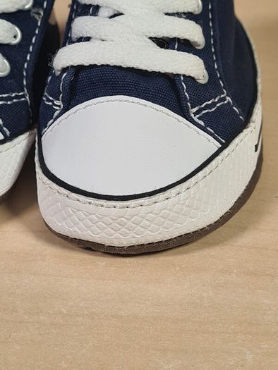 baby CONVERSE trainers runners shoes navy velcro fastened Size UK 3 EU 19  11.5cm infants