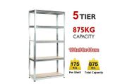 Shelving - 180 x 90 x 40cm - 5 Levels Adjustable Garage Shed Home Office