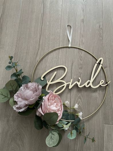 Bride And Groom Floral Wreaths