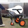 Heavy Duty Trailer Dolly 1000lbs  Carbon Steel Trailer Mover with 2 inch Ball, 14 inch Pneumatic Tires, Portable Tow Dolly for Moving RV Trailer Image 5