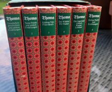 6 x hardback books by Ludwig Thoma, no damage, post 10e D18