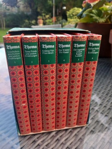6 x hardback books by Ludwig Thoma, no damage, post 10e D18