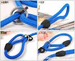 Nylon Rope Dog Whisperer Style Slip On Training Lead - (S-M)