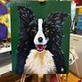 Border Collie Original Acrylic Painting Image 2