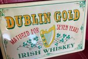 Vintage 'Dublin Gold' metal bar display