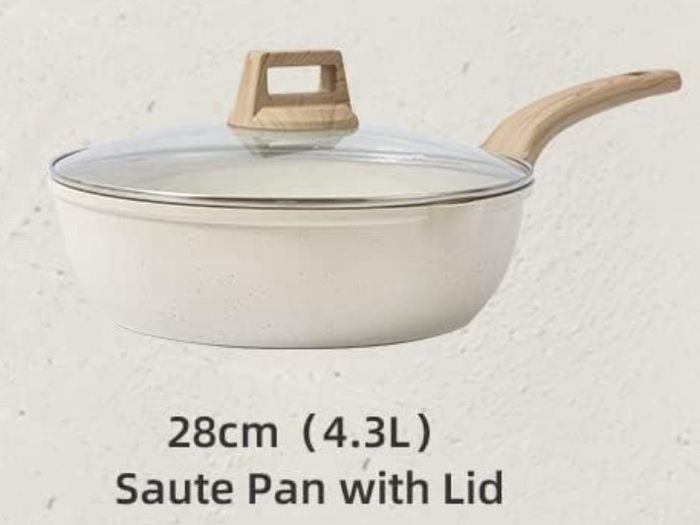 CAROTE nonstick pans, granite kitchen cookware set, suitable for all stoves include induction