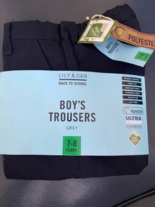 boys trousers school uniform 7-8 y Navy Brand new