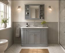 Vanity unit  bathroom vanity , bathroom sink , new Merrion 1200 mm vanity unit, slate gray with marble top and basin with matching mirror cabinet
