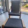 IKEA Poang armchair and footstool Image 2