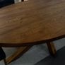 Oval All Oak Dining Table 200cm Brand New Image 3