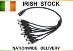 CCTV Camera Power Supply Splitter 12V DC 2.1mm 8 way