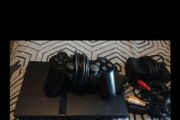 ps2 slim with controller and games