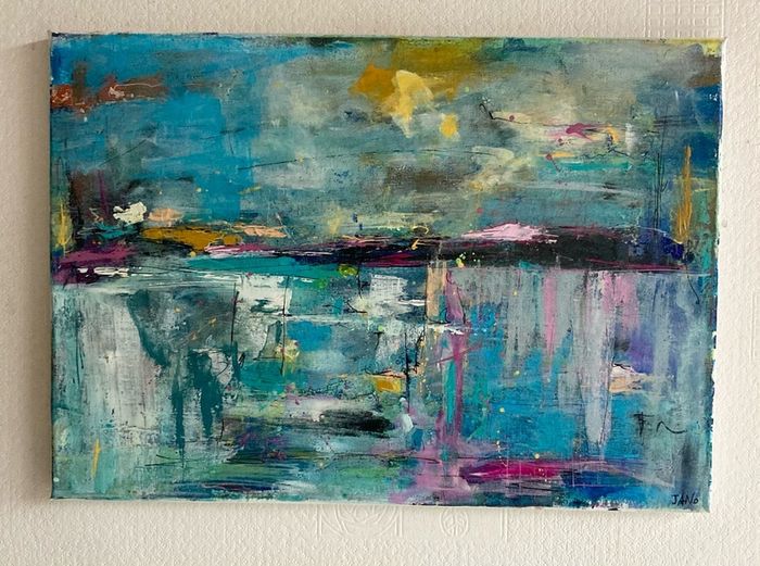 Original Painting Irish Abstract seascape Original Art contemporary Irish art