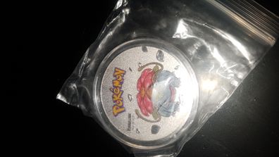Pokemon Venusaur Coin Silver Plated Collectible approx 29g