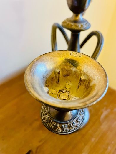 Vintage Silver Plated 3 Arm Candelabra IANTHE Ian Heath England Mid Century