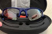 Oakley Flak Jacket XLJ Sunglasses - Navy/Red