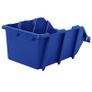 20 pcs Stackable Storage Bins 265x420x178 mm Blue Image 6