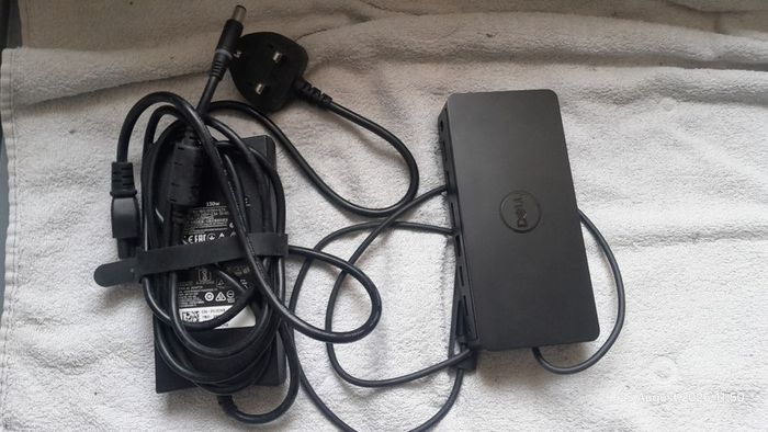Dell D6000 USB-A USB-C Docking Station Monitor Dock 4K with 130W Adapter Power Supply PSU