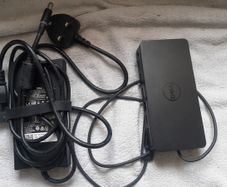 Dell D6000 USB-A USB-C Docking Station Monitor Dock 4K with 130W Adapter Power Supply PSU