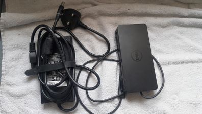 Dell D6000 USB-A USB-C Docking Station Monitor Dock 4K with 130W Adapter Power Supply PSU