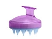 Silicone Scalp Brush Shower Shampoo Massage Comb Hair Washing Massager - PURPLE