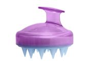 Silicone Scalp Brush Shower Shampoo Massage Comb Hair Washing Massager - PURPLE