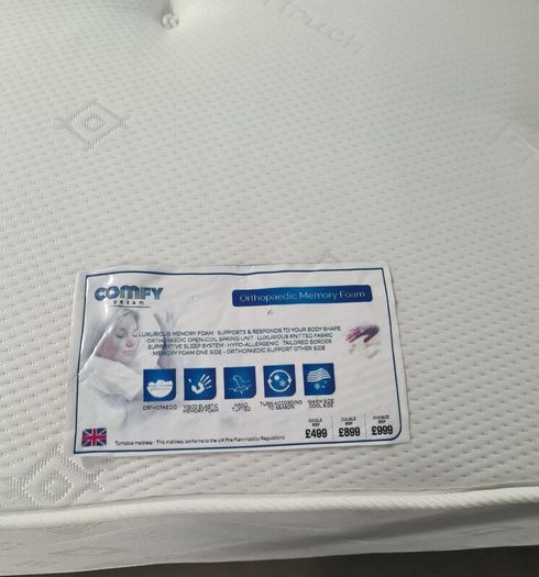 Comfy Dream Orthopedic Memory Foam Double Bed with Mattress  Storage Clearance