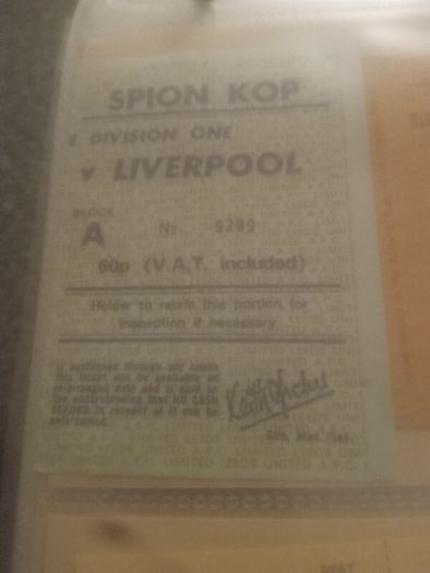 Match Tickets..
