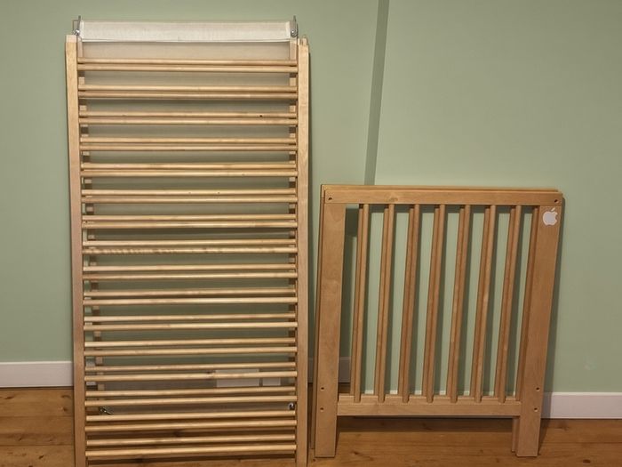 Large Wooden Baby Cot | Natural Wood | Great Condition
