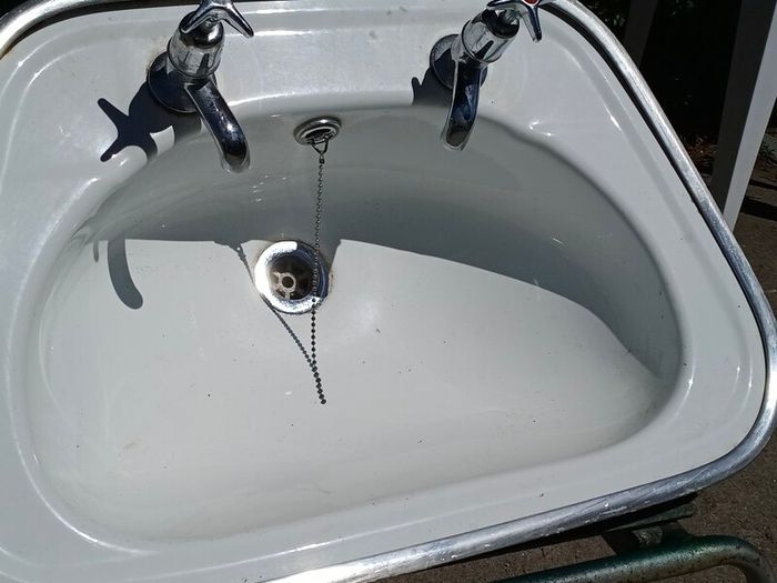 Vintage Enamel Sink