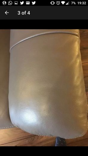DFS leather arm chair