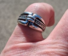 Vintage Sterling Silver Marcasite Rings