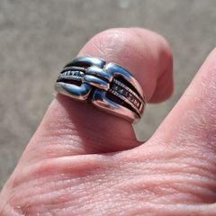 Vintage Sterling Silver Marcasite Rings
