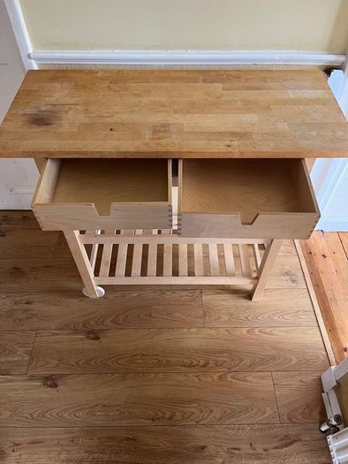 Kitchen trolley, birch