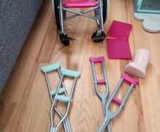 our generation Wheelchair, ramp, boot & 2 sets crutches