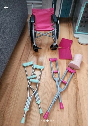 our generation Wheelchair, ramp, boot & 2 sets crutches