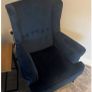 Navy Armchair Image 2