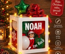 Personalised Elf Arrival / Return Box (Free Postage)