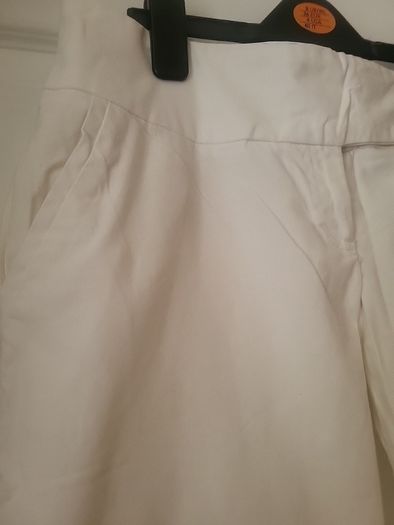 Flare White Trousers