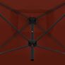 Double Parasol with Steel Pole 250x250 cm Bordeaux Terracotta Image 4